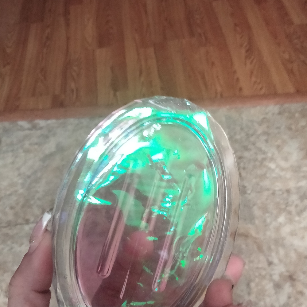 Iridescent Oval Bubble Soap Dish